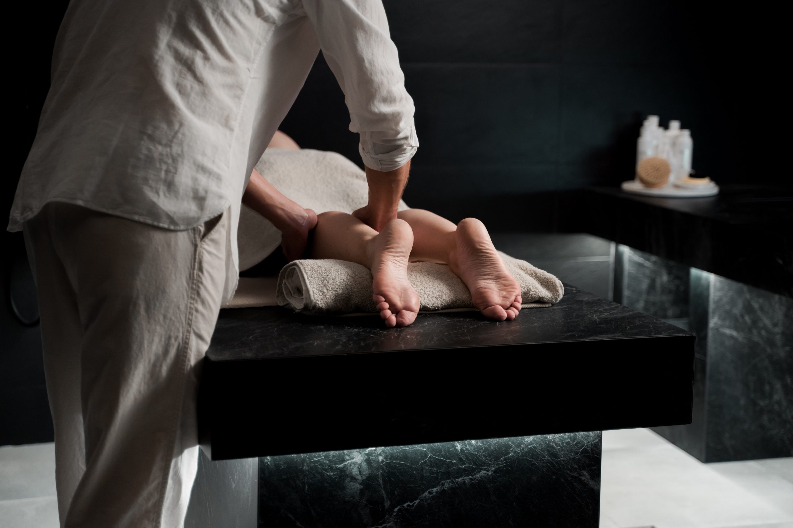 Professional massage therapy treatment at Therapy Max